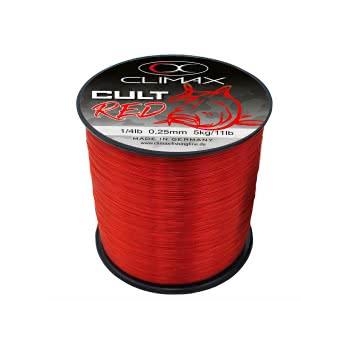 CLIMAX -  Żyłka CULT Carpline RED 0,35mm 9kg na metry - nawinięcie GRATS