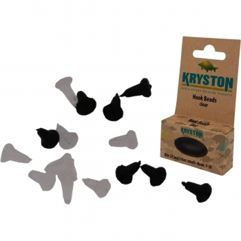 KRYSTON - Hook Beads / Gumki zakładane na trzon haka size: medium / Hook 2-6 / 25 szt / Black