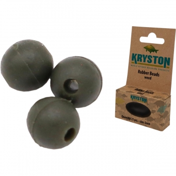 KRYSTON - Rubber Beads / Koraliki gumowe 25szt. size:5mm Balc (czarny)