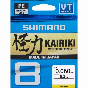 Plecionka Kairiki 8 Shimano - 0,190mm 300m 12kg Steel Gray