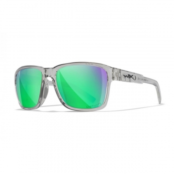 Okulary Wiley X TREK CaptivateTM Polarized Green Mirror Gloss Crystal Light Grey Frame