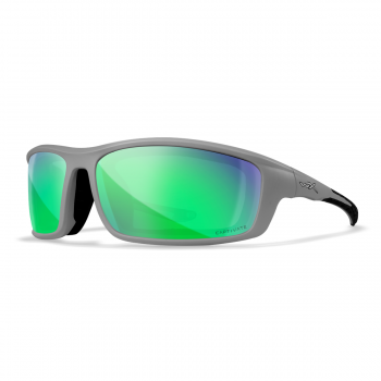 Wiley X okulary GRID CaptivateTM Polarized Green Mirror Matte Cool Grey Frame