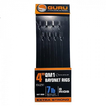 GURU Gotowe Przypony QM1 WITH BAYONET RIGS 10cm - ROZ.10 / 12lb-14270
