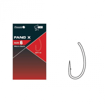 Nash Fang X Size 6 Micro Barb Haki Karpiowe