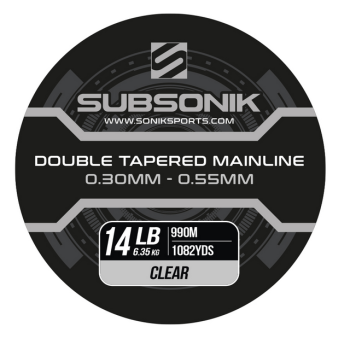 Sonik - Żyłka SUBSONIK Double Tapered Mainline Clear 14lb 990m