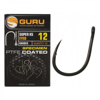 Guru Haczyki Super X-Strong Spade Size 10 Barbed PTFE coated-16746
