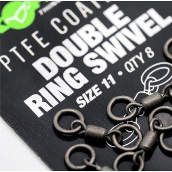 KORDA Double Ring Swivel 11 / Krętlik z dwoma kółkami roz. 11