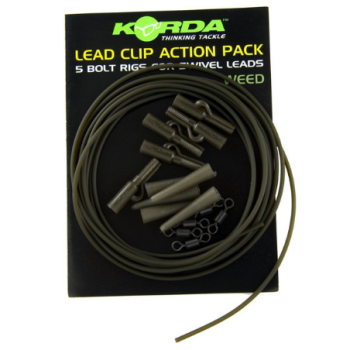 KORDA Lead Clip Action Pack Weed / Pakiet Elementów do bezpiecznego klipsa weed
