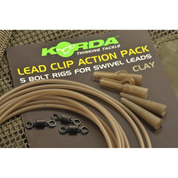 KORDA Lead Clip Action Pack Clay / Pakiet Elementów do bezpiecznego klipsa Clay