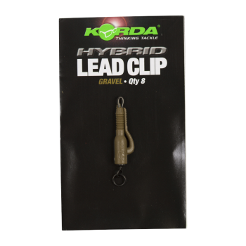 KORDA Hybrid Lead Clip Gravel / Bezpieczny Klips 8szt