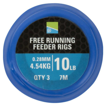 PRESTON Free Running Feeder Rigs - Gotowy zestaw feeder 0,28mm / 4,54kg / 10lb / 7m-17033