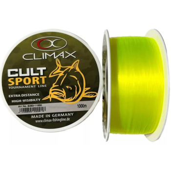 CLIMAX - Żyłka CULT Carp SPORT 0,22mm 1000m 4,4kg FLUO YELLOW FEEDER