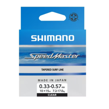 Przypon Shimano Speedmaster 0,33-0,57mm 10x15m 7,2-17kg Clear Tapered Surf Leader