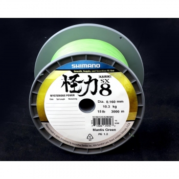 Shimano - Plecionka Kairiki 8 0,280mm 3000m 29,3kg Mantis Green-5757