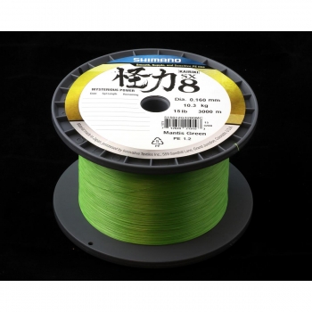 Shimano - Plecionka Kairiki 8 0,280mm 3000m 29,3kg Mantis Green-5758