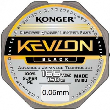 Konger Plecionka Kevlon Black 150m 0,06mm