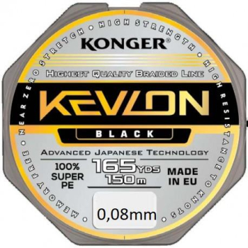 Konger Plecionka Kevlon Black 150m 0,08mm