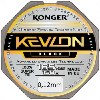 Konger Plecionka Kevlon Black 150m 0,12mm