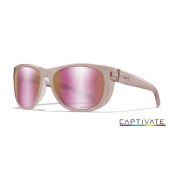WILEY X - WEEKENDER Captivate™ ACWKN10 Polarized Rose Gold Mirror Crystal Blush
