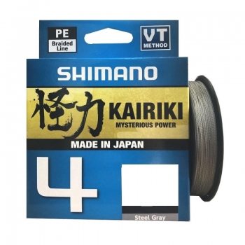 Shimano - Plecionka Kairiki 4 0,100mm 150m 6,8kg Steel Gray