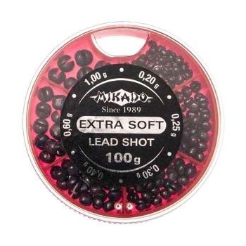 MIKADO - Śrut Extra Soft Duży 100g Zestaw B ( 1g/1,25g/1,8g/2,9g)